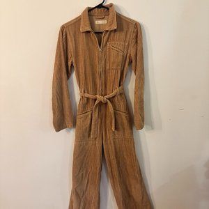 Zara Tan Corduroy Jumpsuit Kids 13-14